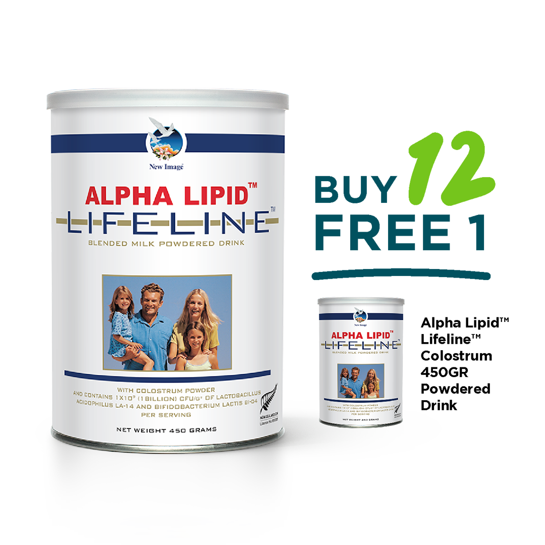 12 + 1 FREE Alpha Lipid™ Lifeline™ Colostrum 450g