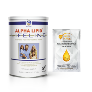 6 x Alpha Lipid™ Lifeline™ Colostrum 450g + 1 Face Mask